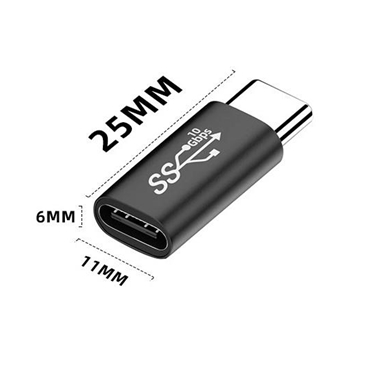 USB Type-C Male to Female Adapter
