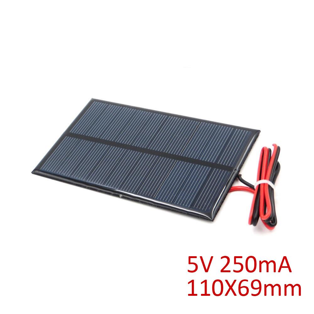 5V 250mA Solar Panel with Cable