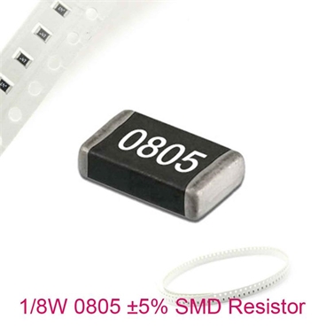 0805 1/8W SMD Chip 5 Resistor 0R-10M