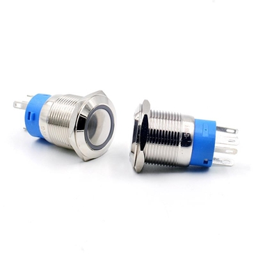 19MM Momentary Push Button Switch 5-48V Lamp