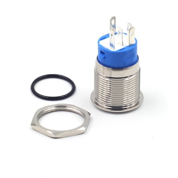 19MM Momentary Push Button Switch 5-48V Lamp