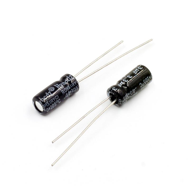 3.3μF 50V Aluminum Electrolytic Capacitors 3.3uF
